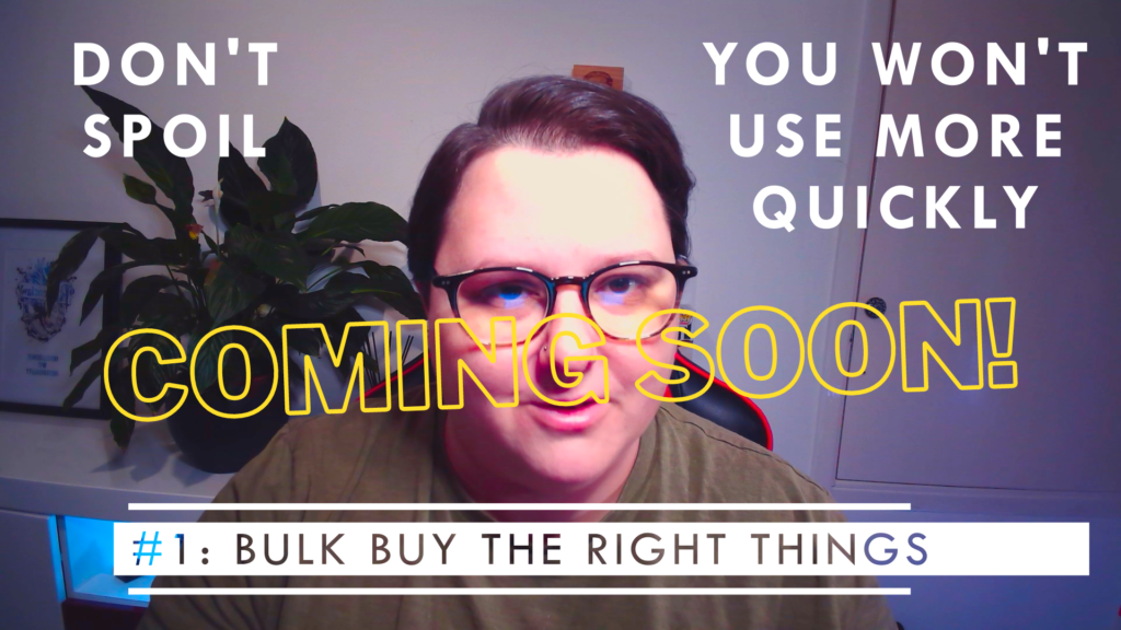 Bulk Buying video coming soon to YouTube