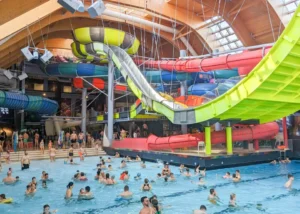 Therme Bucharest, Galaxy section. Image source: travelynnfamily.com.